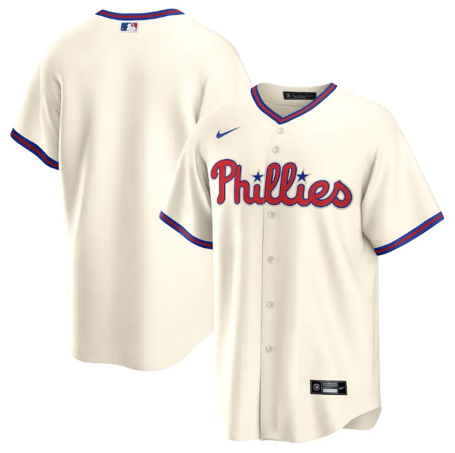 Jersey Philadelphia Phillies Creme Torcedor