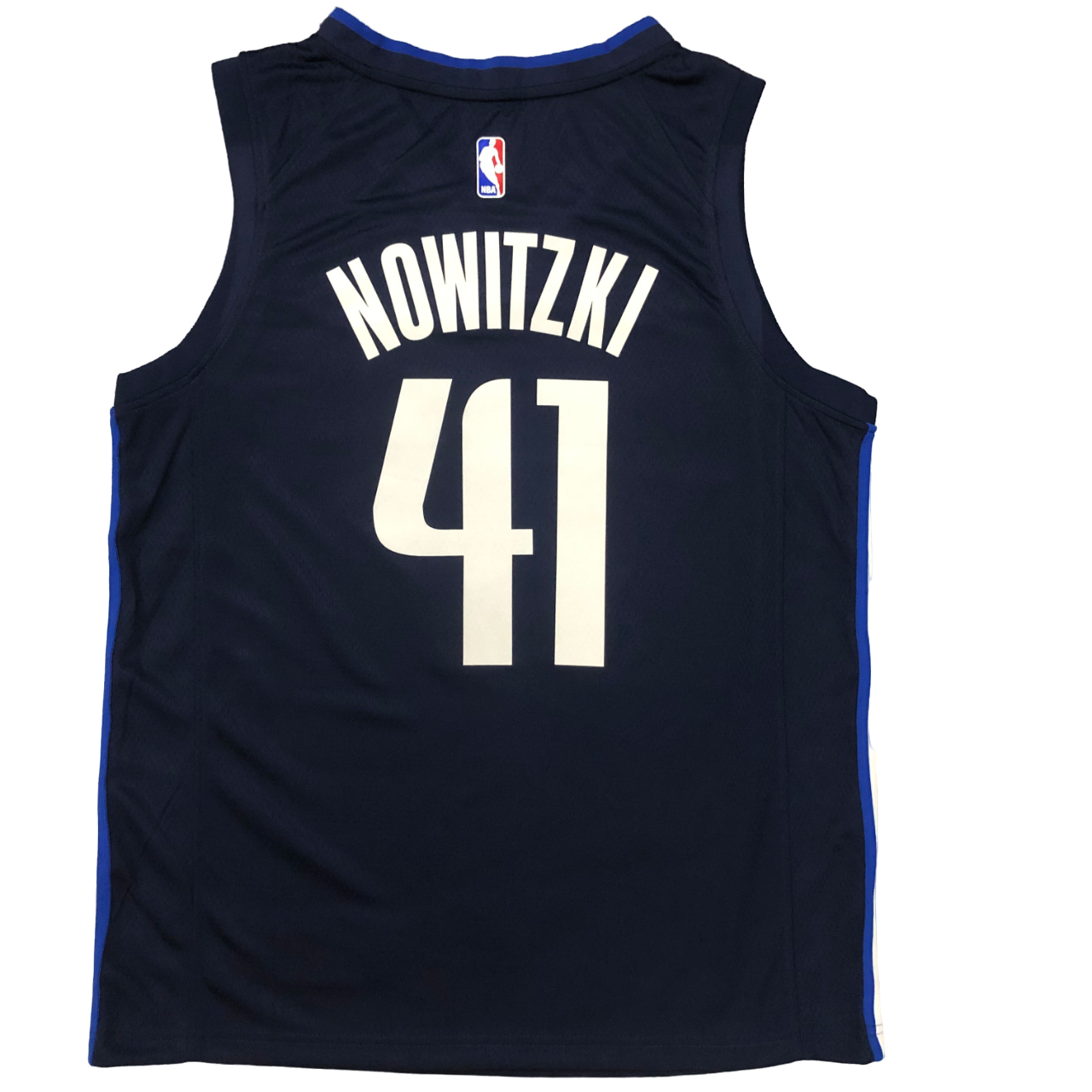 Regata NBA Dallas Mavericks Jordan Authentic Nowitzki 41 - Azul - Imagem 2