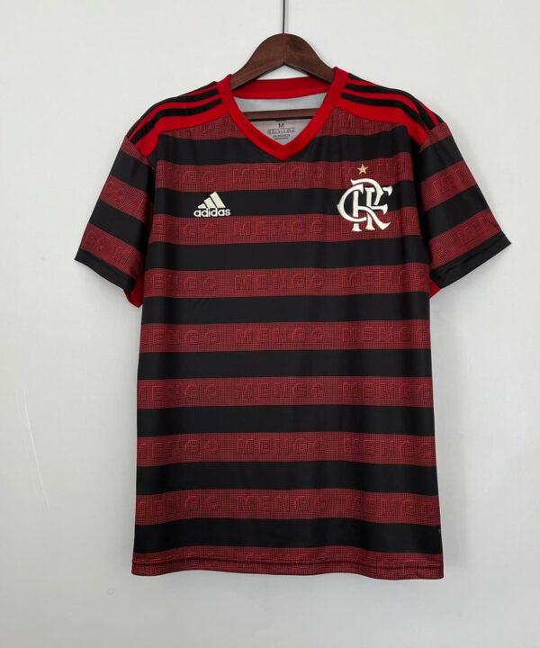 Camisa Flamengo Home Retro 2019/20 Adidas - Vermelho e Preto