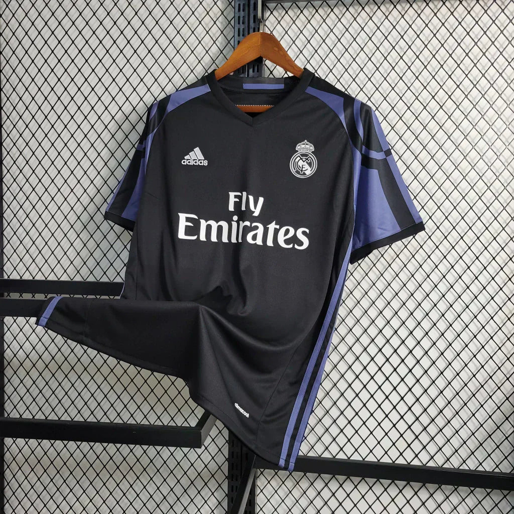 Camisa Retrô Real Madrid Adidas III Third 2016/17 Preto - Imagem 5
