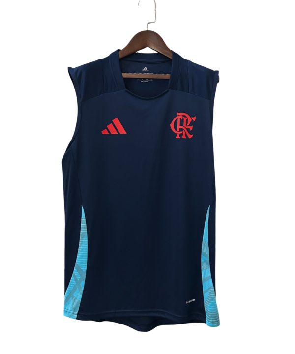 Camisa Regata Flamengo Treino 25/26 Adidas Masculina - Azul escuro