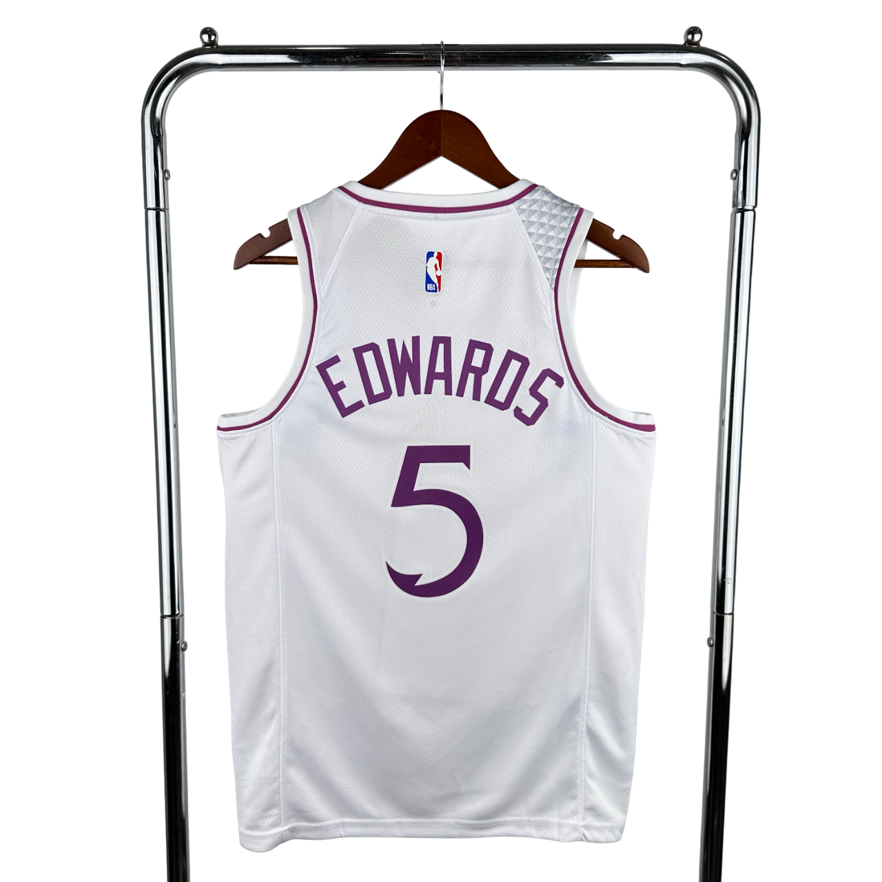 Regata NBA Minnesota Timberwolves Nike Authentic Edwards 5 - Branca - Imagem 2