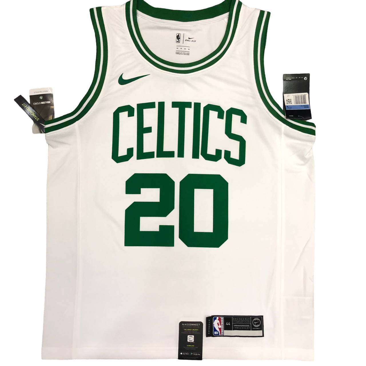 Regata NBA Boston Celtics Retrô Nike Authentic Allen 20 - Branca
