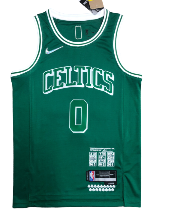 Regata NBA Boston Celtics City Edition Nike Authentic Tatum 0 - Verde