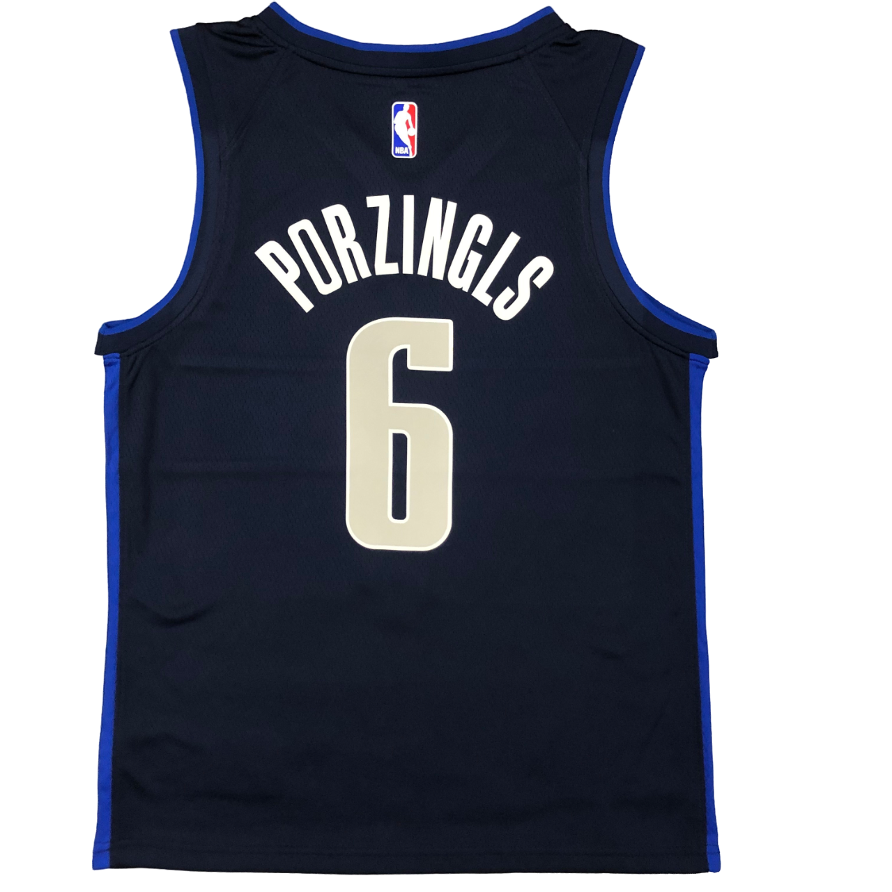 Regata NBA Dallas Mavericks Nike Authentic Porzingis 6 - Azul - Imagem 2