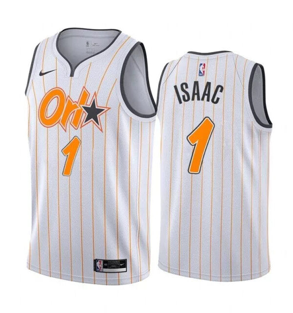 Regata NBA Orlando Magic Edition 20/21 Nike Authentic Isaac 1 - Branca