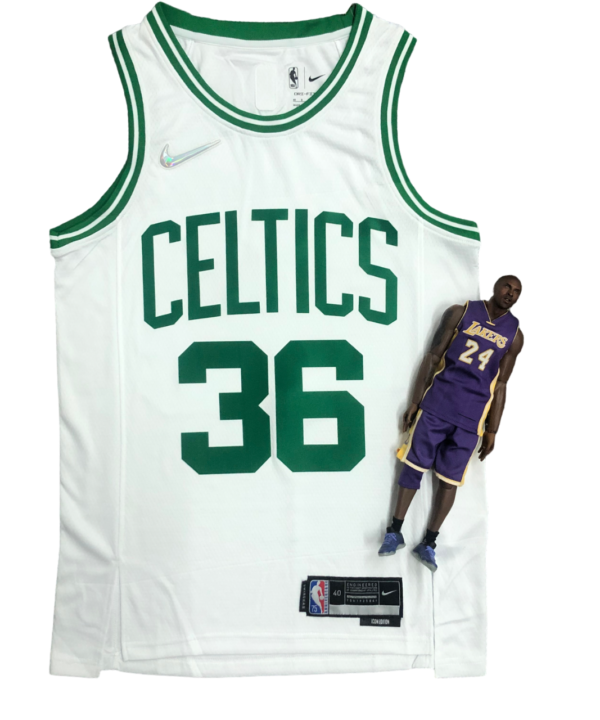 Regata NBA Boston Celtics 75 Anniversary Nike Authentic Smart 36 - Branca