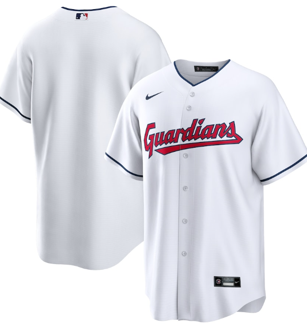 Camisa MLB Cleveland Guardians Jersey Branca Torcedor