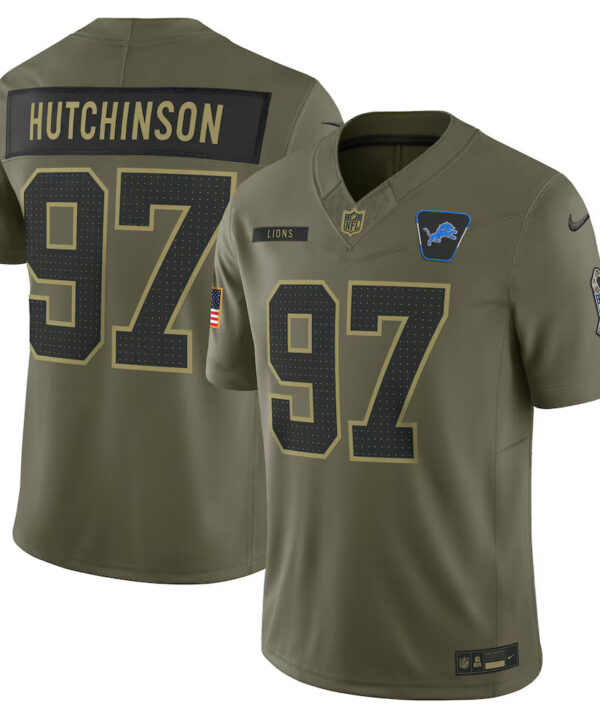 Camisa NFL Detroit Lions Vapor F.U.S.E. Limited Jersey Salute To Service 2025