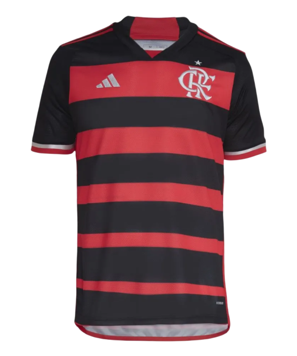 Camisa Flamengo 24/25 Home Adidas Torcedor - Vermelho e Preto