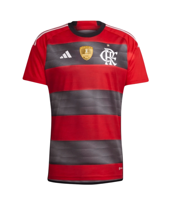 Camisa Flamengo 23/24 Home Adidas Torcedor - Vermelho e Preto