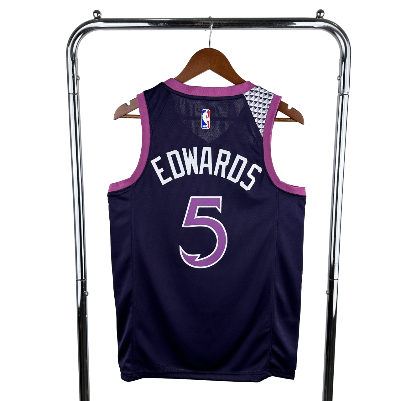 Regata NBA Minnesota Timberwolves Nike Authentic Edwards 5 - Roxa - Imagem 2