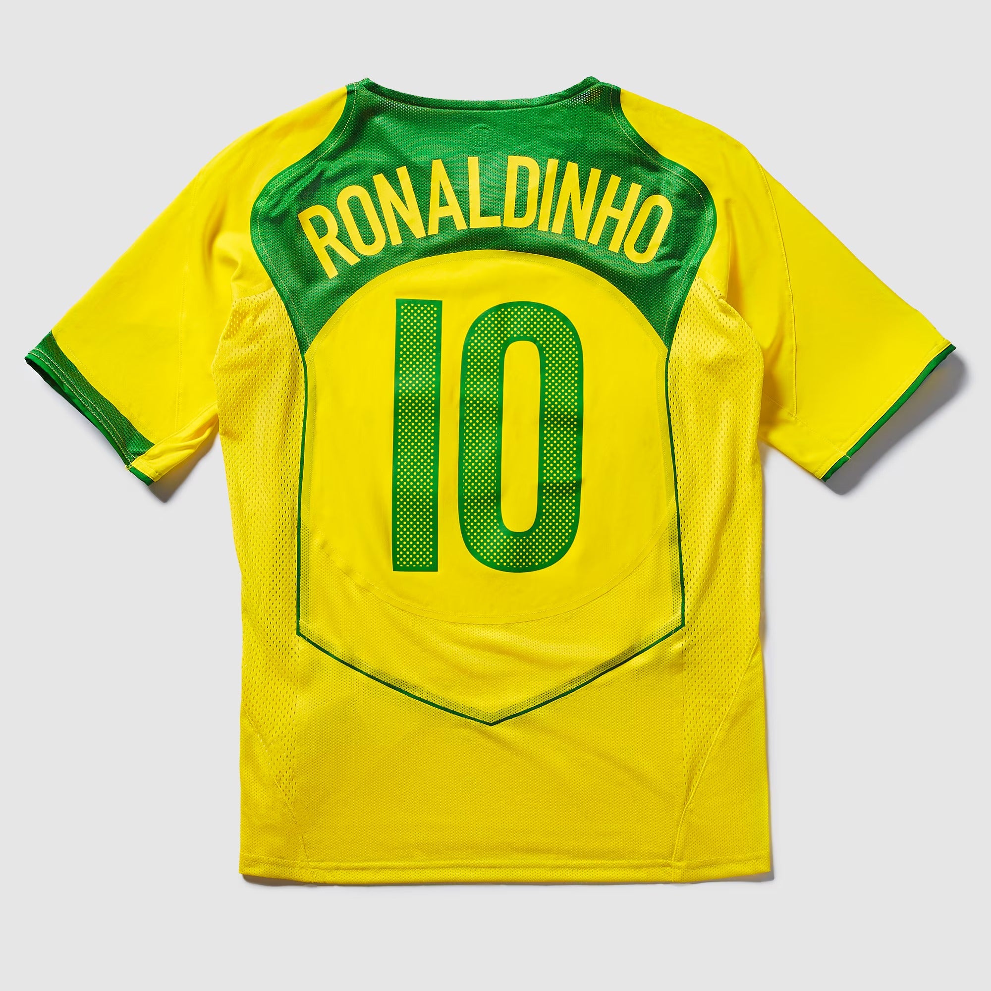 Camisa Nike Brasil Reedição Total 90 Ronaldinho Nº 10 Masculina - Imagem 5