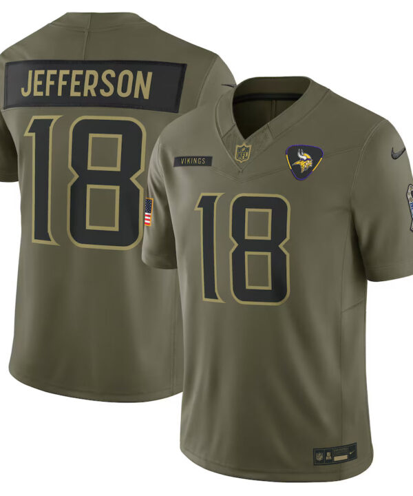 Camisa NFL Minnesota Vikings Vapor F.U.S.E. Limited Jersey Salute To Service 2025