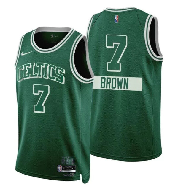Regata NBA Boston Celtics 75ºaniversario Nike Authentic Brown 7 - Verde