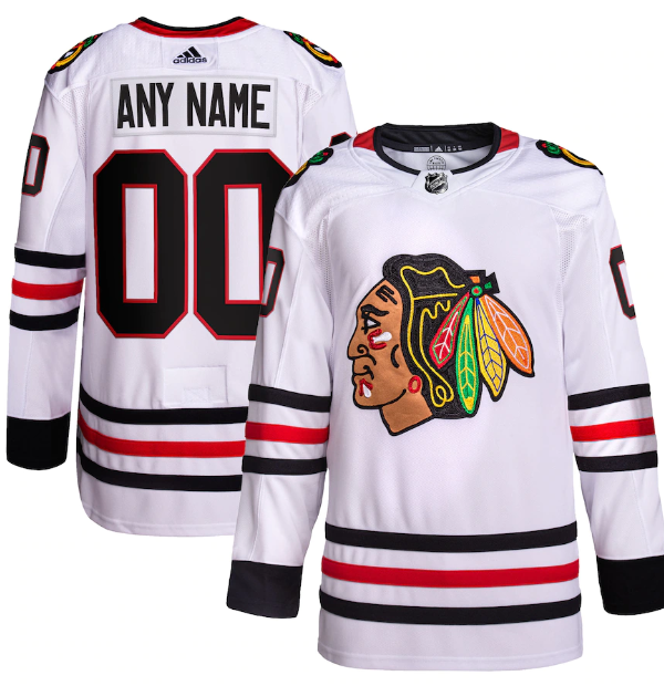 Camisa NHL Chicago Blackhawks Jersey Branca
