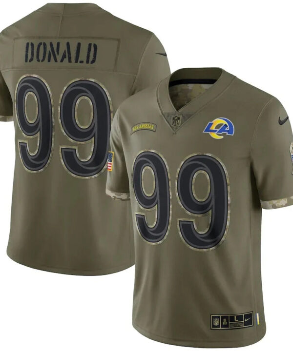 Camisa NFL Los Angeles Rams Vapor Limited Jersey Azul Salute To Service 2022