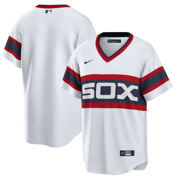 Jersey Chicago White Sox Branca/Azul Torcedor