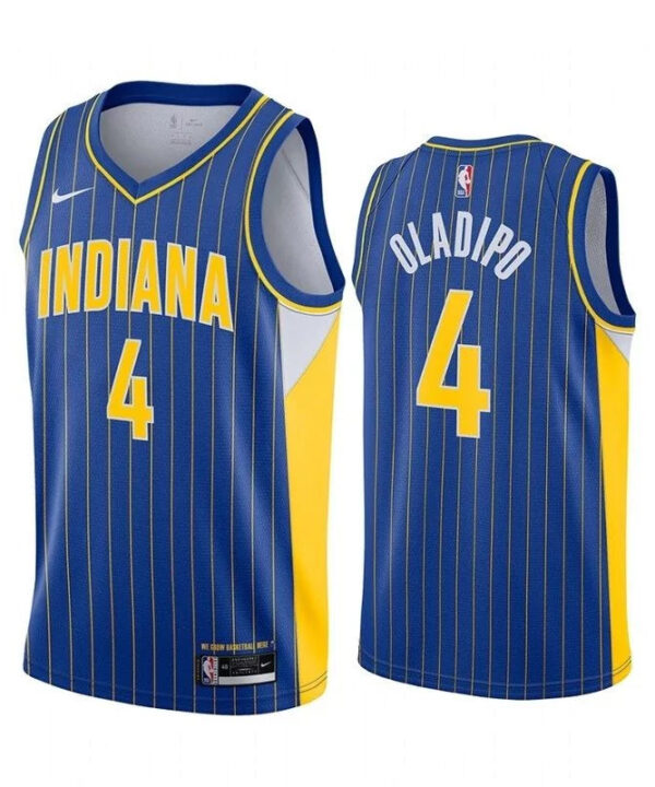 Regata NBA Indiana Pacers Swingman City Edition 20/21 Nike Authentic Oladipo 4 - Azul