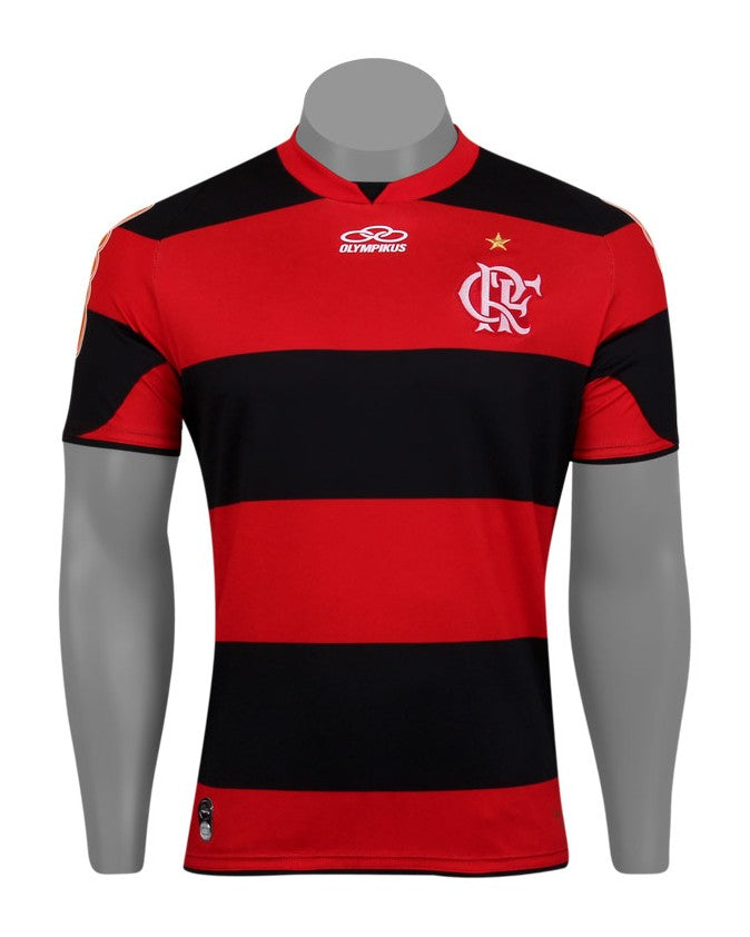 Camisa Flamengo Home Retro 2019/20 Olympikus - Vermelho E Preto - Imagem 2