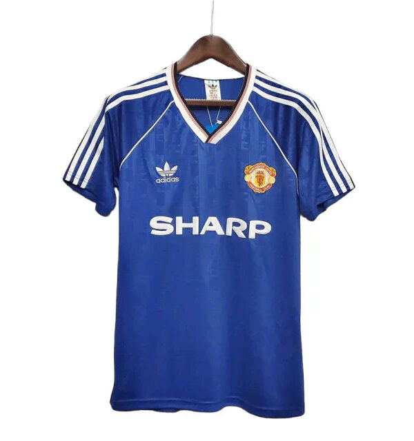 Camisa Manchester United Retrô 1988/1990 Azul - Adidas