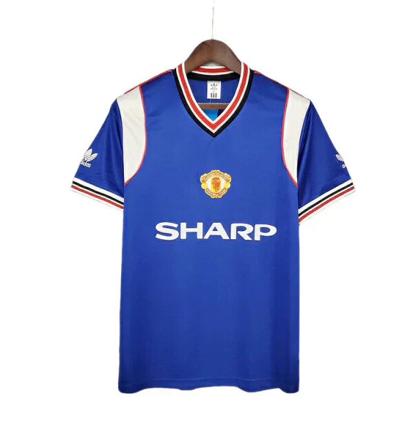 Camisa Manchester United Retrô 1985/1986 Azul - Adidas