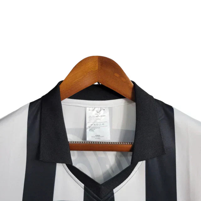 Camisa Botafogo I Retrô 1997 Torcedor Masculina - Branca com listras pretas com patrocínio da Coca Cola - Imagem 8