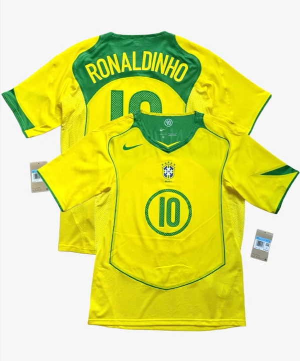 Camisa Nike Brasil Reedição Total 90 Ronaldinho Nº 10 Masculina