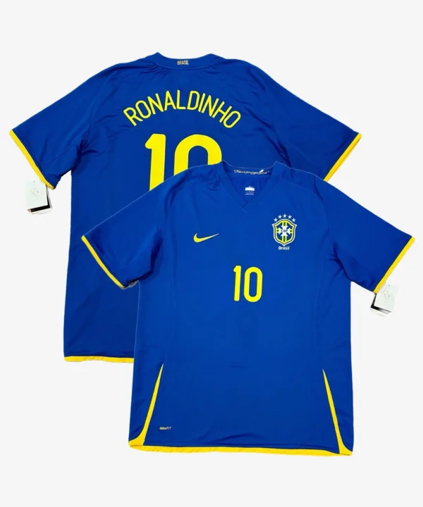 Camisa Seleção Brasileira 2008/09 Away Nº 10 Ronaldinho Nike