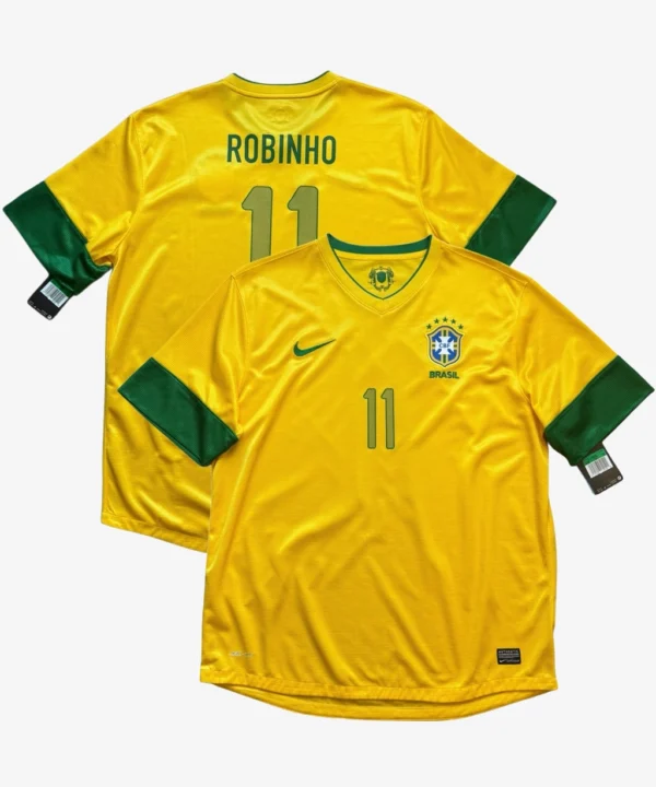 Camisa Da Seleção Brasileira 2012/13 Home Nº 11 Robinho - Nike Canarinho
