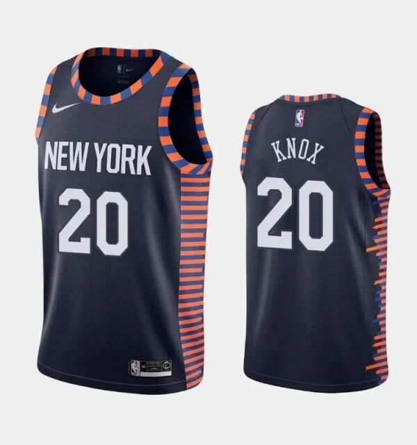 Regata NBA New York Knicks Nike Authentic Knox 20 - Preta