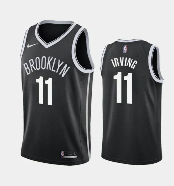 Regata NBA Brooklyn Nets Jordan Authentic Irving 11 - Preta