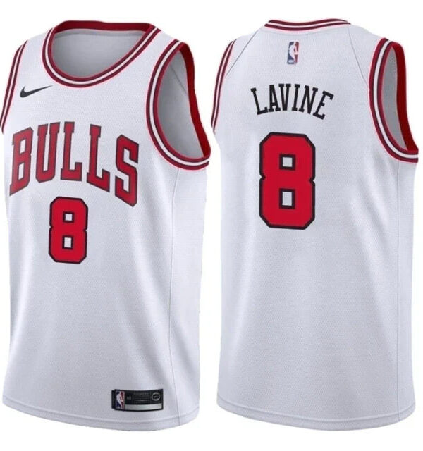 Regata NBA Chicago Bulls Nike Authentic Lavine 8 - Branca