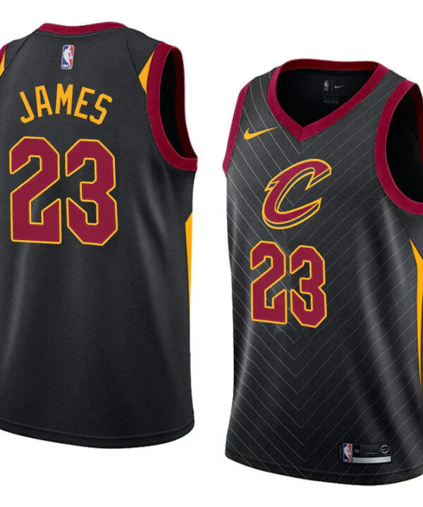 Regata NBA Cleveland Cavaliers Nike Authentic James 23 - Preta