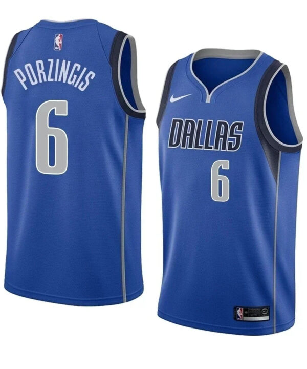 Regata NBA Dallas Mavericks Nike Authentic Swingman Porzingis 6 - Azul