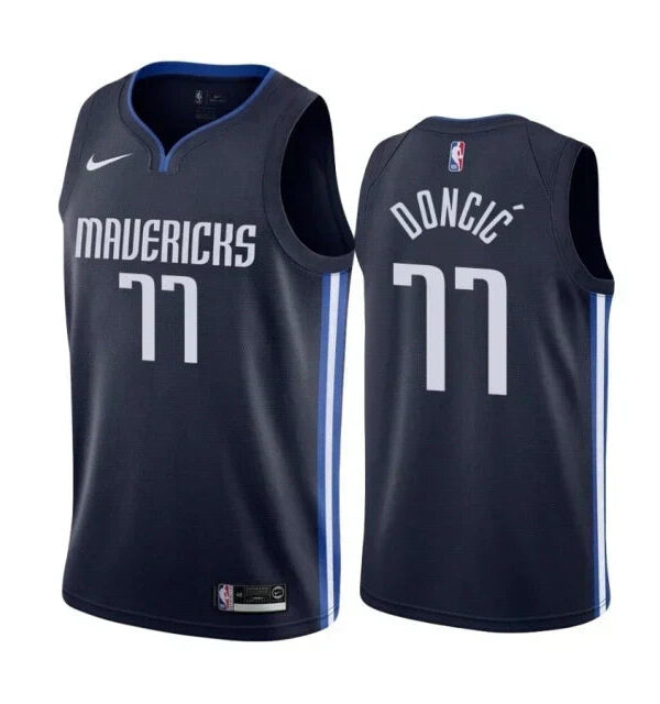 Regata NBA Dallas Mavericks Nike Authentic Swingman Doncic 7 - Azul Marinho