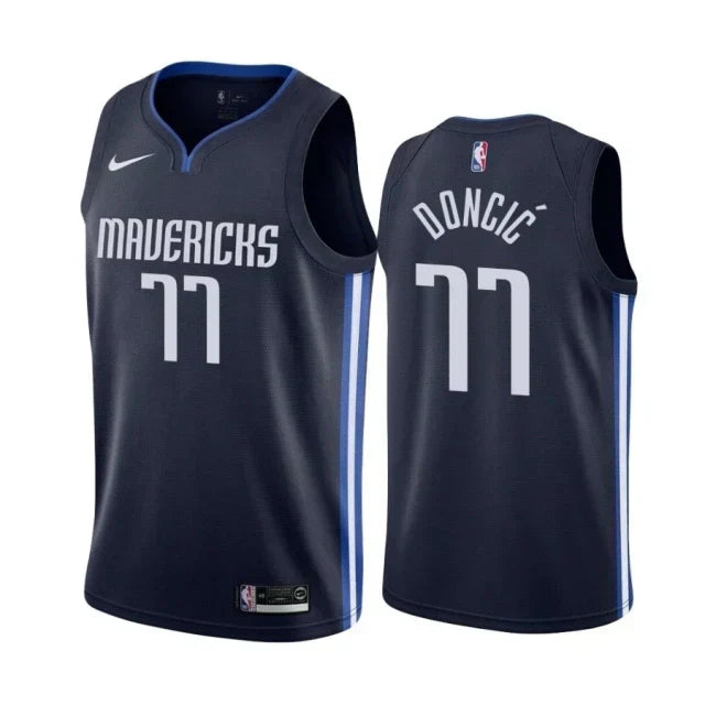 Regata NBA Dallas Mavericks Nike Authentic Swingman Doncic 7 - Azul Marinho
