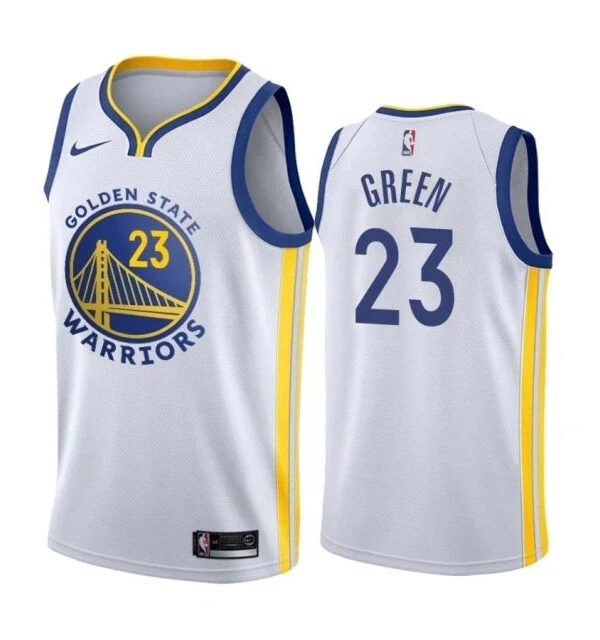 Regata NBA Golden State Warriors Nike Authentic Swingman Green 23 - Branca