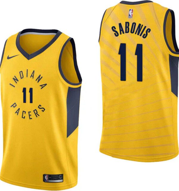 Regata NBA Indiana Pacers Swingman Nike Authentic Sabonis 11 - Amarela