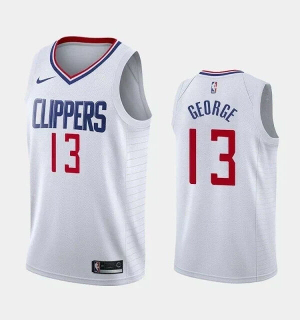 Regata NBA Los Angeles Clippers Nike Authentic Swingman George 13 - Branca