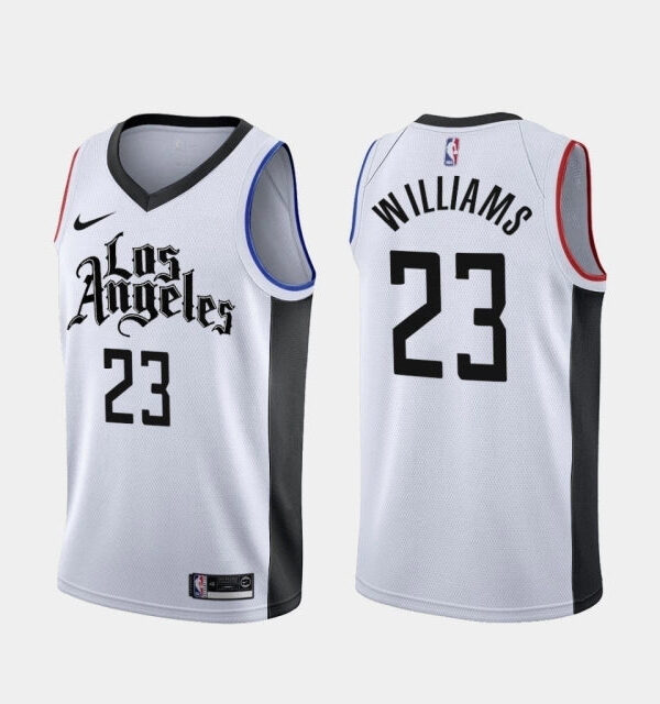 Regata NBA Los Angeles Clippers City Edition Nike Authentic Swingman Williams 23 - Branca