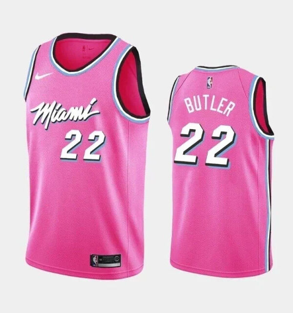 Regata NBA Miami Heat Nike Authentic Butler 22 - Rosa