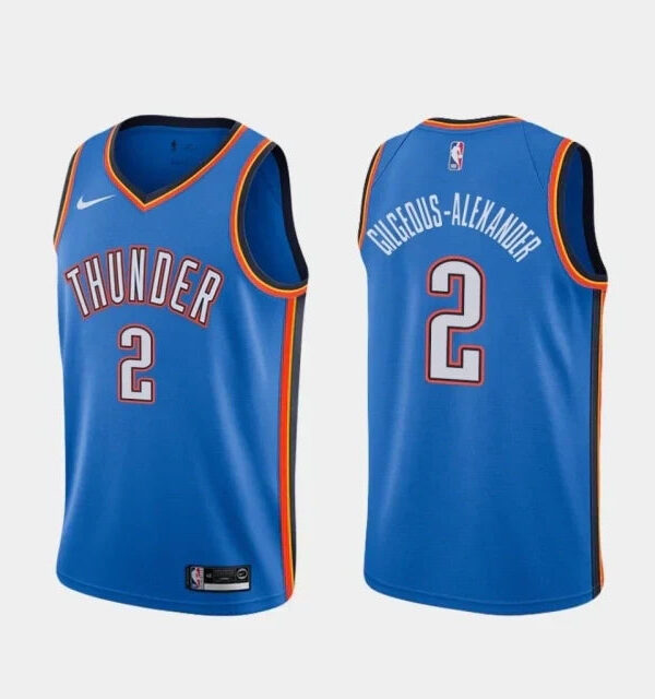 Regata NBA Oklahoma City Thunder Nike Authentic Swingman Gilgeous Alexander 2 - Azul