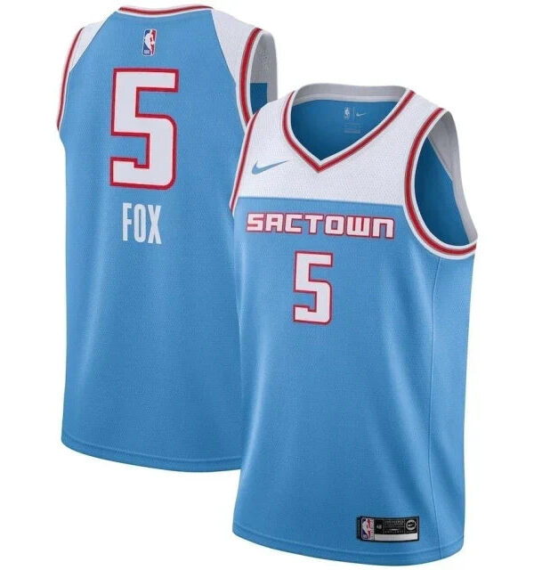 Regata NBA Sacramento Kings Nike Authentic Swingman Fox 5 - Azul