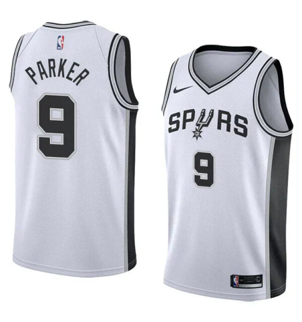 Regata NBA San Antonio Spurs Nike Authentic Swingman Parker 9 - Branca