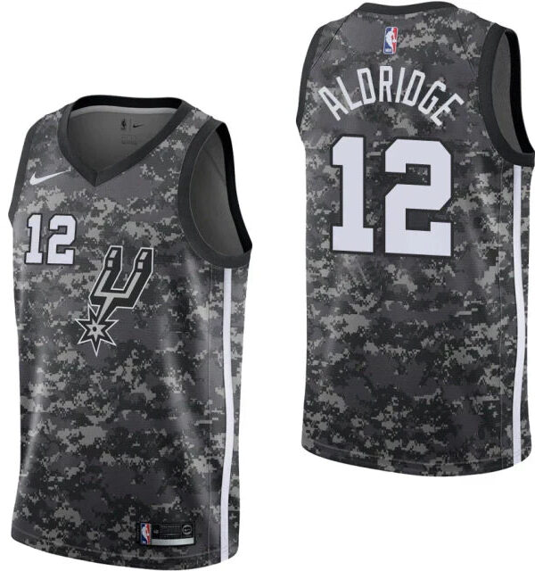 Regata NBA San Antonio Spurs Nike Authentic Swingman Aldridge 12 - Camuflada