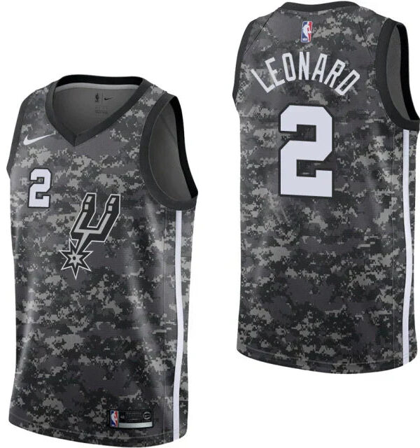 Regata NBA San Antonio Spurs Nike Authentic Swingman Leonard 2 - Camuflada