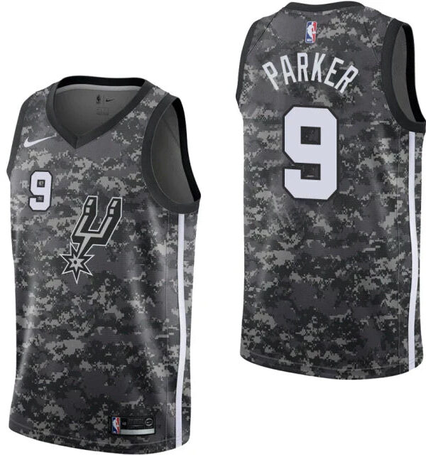 Regata NBA San Antonio Spurs Nike Authentic Swingman Parker 9 - Camuflada