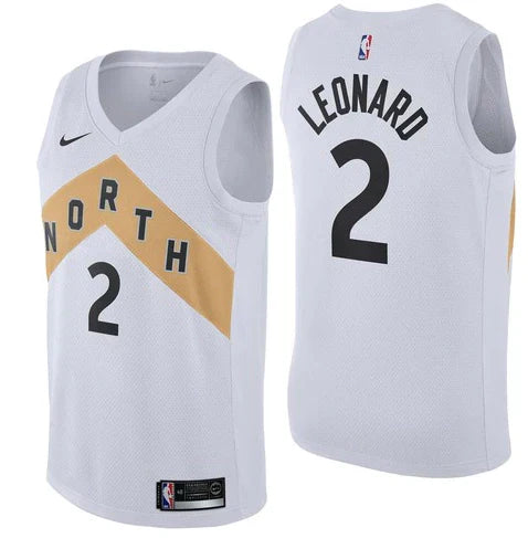 Regata NBA Toronto Raptors Nike Authentic Swingman Leonard 2 - Branca
