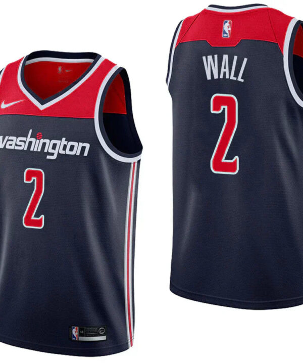 Regata NBA Washington Wizards Nike Authentic Swingman Wall 2- Preta e Vermelha
